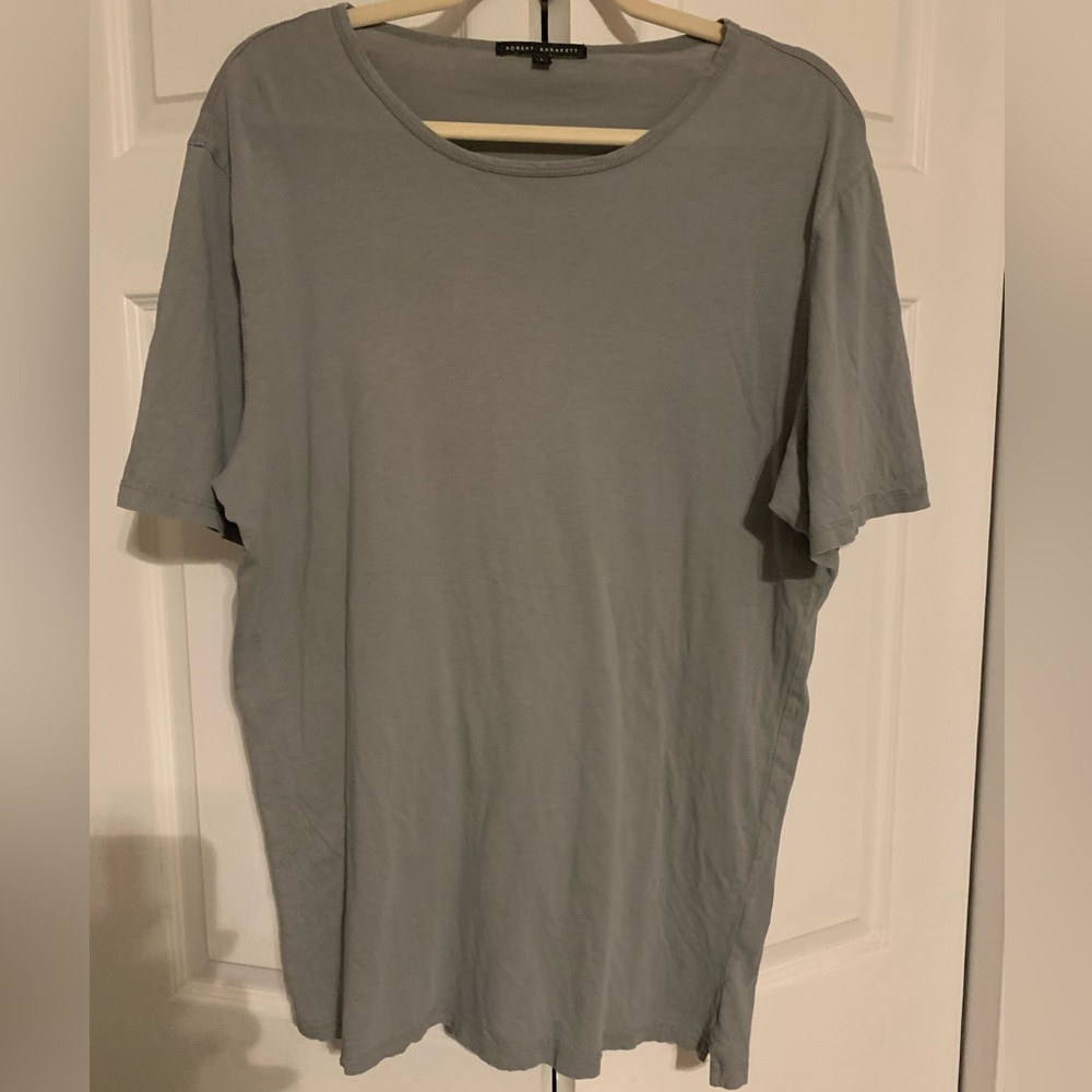 Robert Barakett Mens Tshirt, Large, Gray